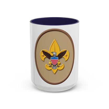 Tenderfoot (Boy Scout Merit Badge) Accent Coffee Mug-15oz-Navy-Go Mug Yourself