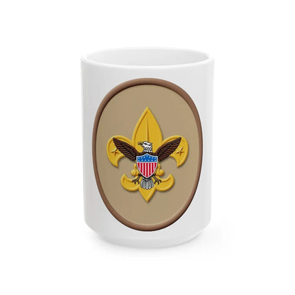 Tenderfoot (Boy Scout Merit Badge) White Coffee Mug-15oz-Go Mug Yourself