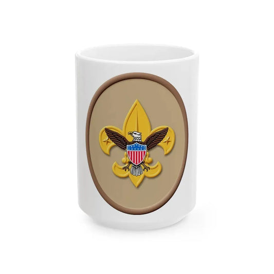 Tenderfoot (Boy Scout Merit Badge) White Coffee Mug 15oz - Go Mug Yourself