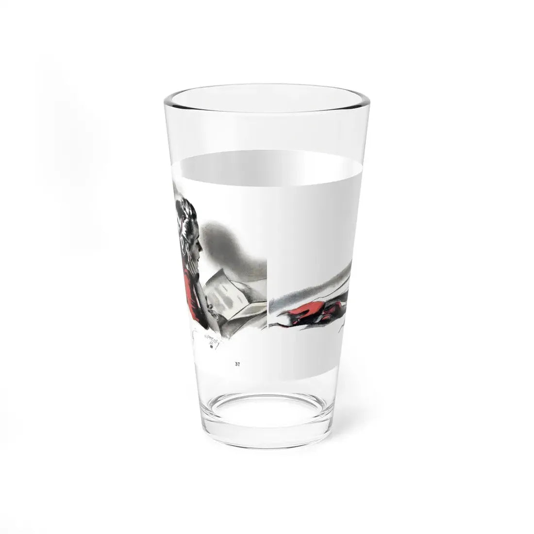 Tenderly and Forever, Liberty magazine, December 2, 1939 (Magazine Illustration) Pint Glass 16oz - Go Mug Yourself