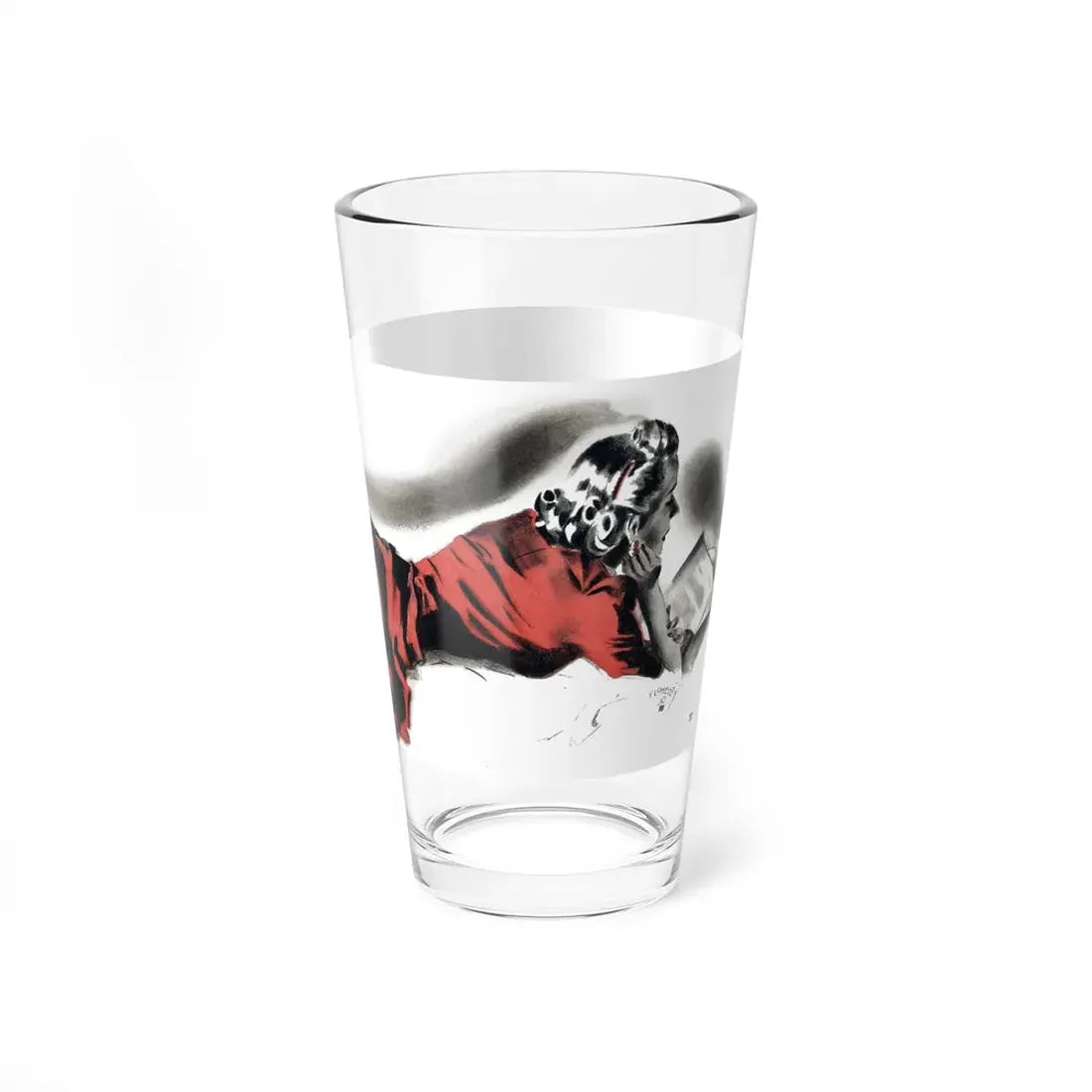 Tenderly and Forever, Liberty magazine, December 2, 1939 (Magazine Illustration) Pint Glass 16oz - Go Mug Yourself