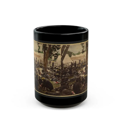 Tending Wounded Union Soldiers At Savage's Station, Virginia, During The Peninsular Campaign (U.S. Civil War) Black Coffee Mug 15oz - Go Mug Yourself