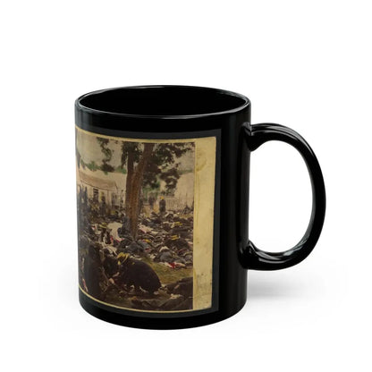 Tending Wounded Union Soldiers At Savage's Station, Virginia, During The Peninsular Campaign (U.S. Civil War) Black Coffee Mug - Go Mug Yourself