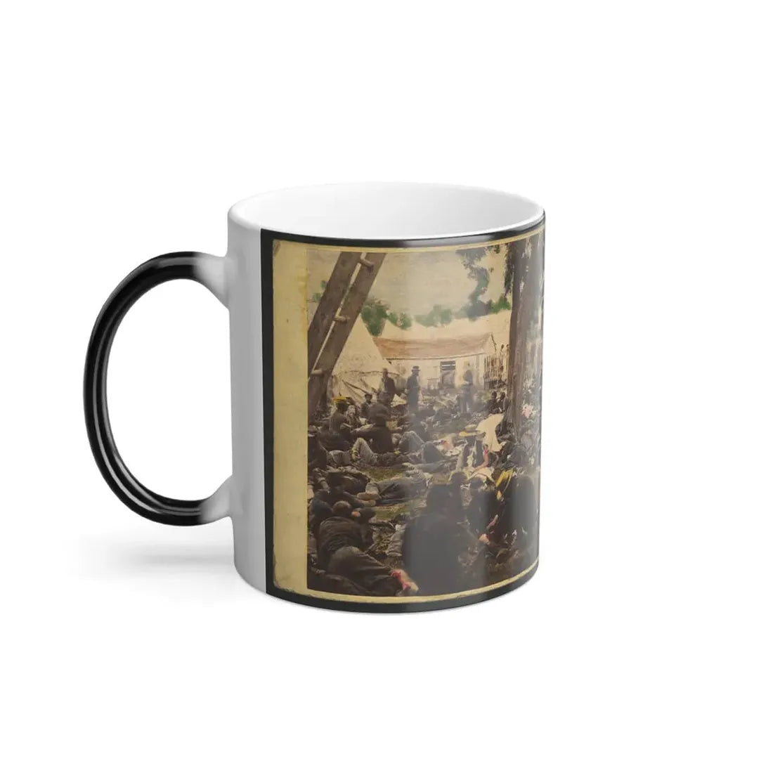 Tending Wounded Union Soldiers at Savage's Station, Virginia, During the Peninsular Campaign (U.S. Civil War) Color Changing Coffee Mug 11oz - Go Mug Yourself