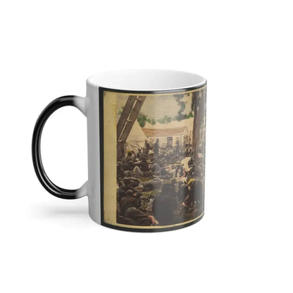 Tending Wounded Union Soldiers at Savage's Station, Virginia, During the Peninsular Campaign (U.S. Civil War) Color Changing Coffee Mug 11oz - Go Mug Yourself