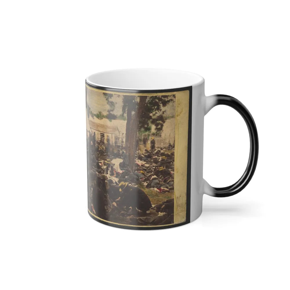 Tending Wounded Union Soldiers at Savage's Station, Virginia, During the Peninsular Campaign (U.S. Civil War) Color Changing Coffee Mug 11oz-Go Mug Yourself