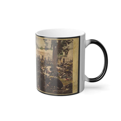 Tending Wounded Union Soldiers at Savage's Station, Virginia, During the Peninsular Campaign (U.S. Civil War) Color Changing Coffee Mug 11oz-Go Mug Yourself