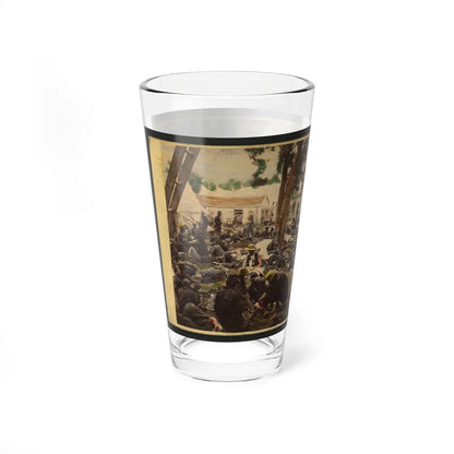 Tending Wounded Union Soldiers At Savage's Station, Virginia, During The Peninsular Campaign (U.S. Civil War) Pint Glass 16oz-Go Mug Yourself