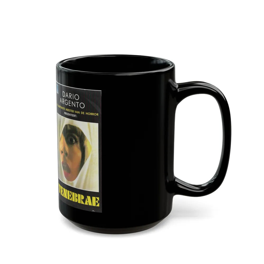 TENEBRAE DARIO ARGENTO (VHS COVER) - Black Coffee Mug-Go Mug Yourself