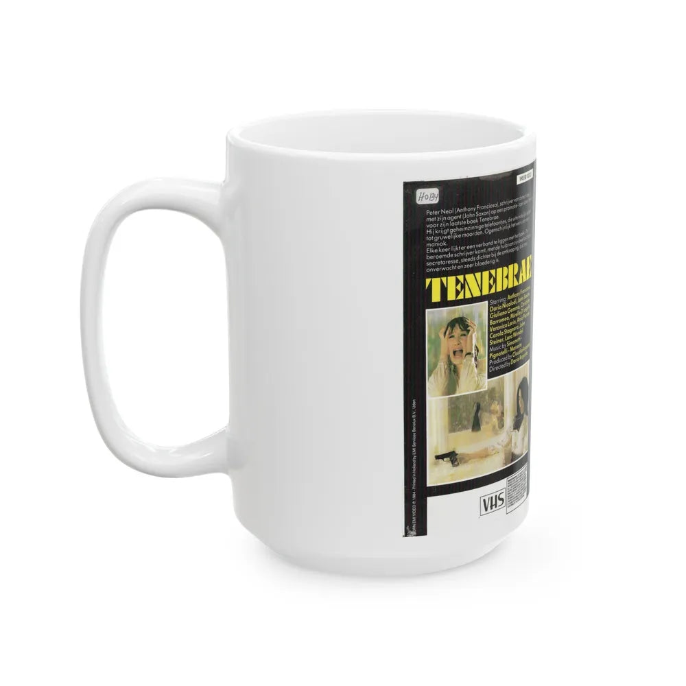 TENEBRAE DARIO ARGENTO (VHS COVER) - White Coffee Mug-Go Mug Yourself