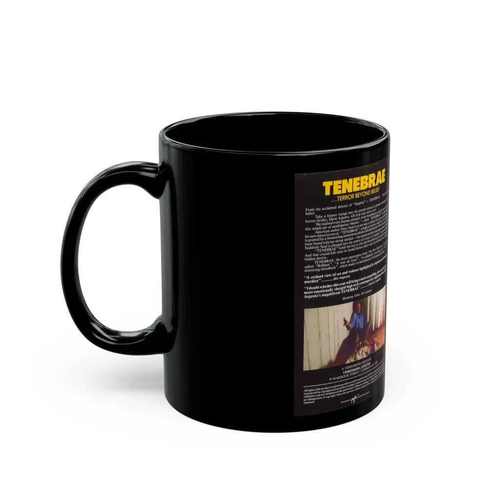 TENEBRAE (VHS COVER) - Black Coffee Mug-Go Mug Yourself