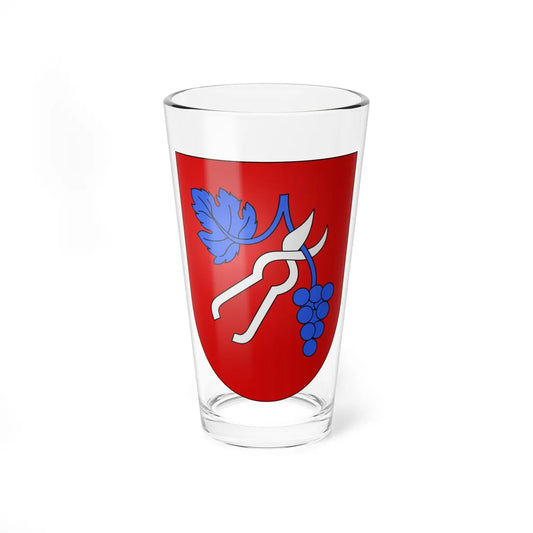 Tenero-Contra-coat of arms (Switzerland) (Coat of Arms) Pint Glass 16oz 16oz - Go Mug Yourself