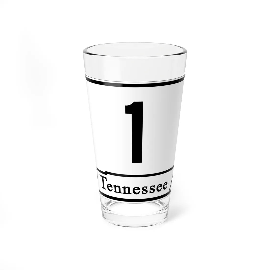 Tennessee 1 (Tennessee) (Road Sign) Pint Glass 16oz 16oz - Go Mug Yourself