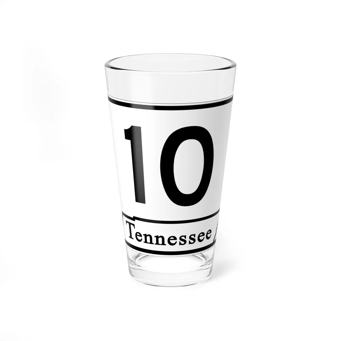 Tennessee 10 (Tennessee) (Road Sign) Pint Glass 16oz 16oz - Go Mug Yourself