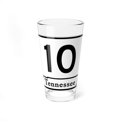 Tennessee 10 (Tennessee) (Road Sign) Pint Glass 16oz 16oz - Go Mug Yourself