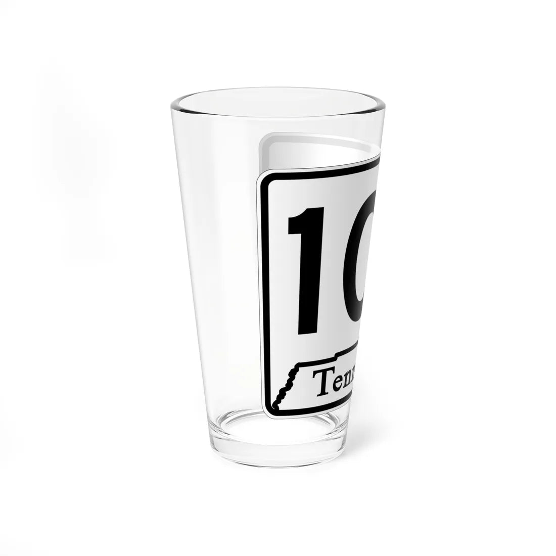 Tennessee 100 (Tennessee) (Road Sign) Pint Glass 16oz - Go Mug Yourself