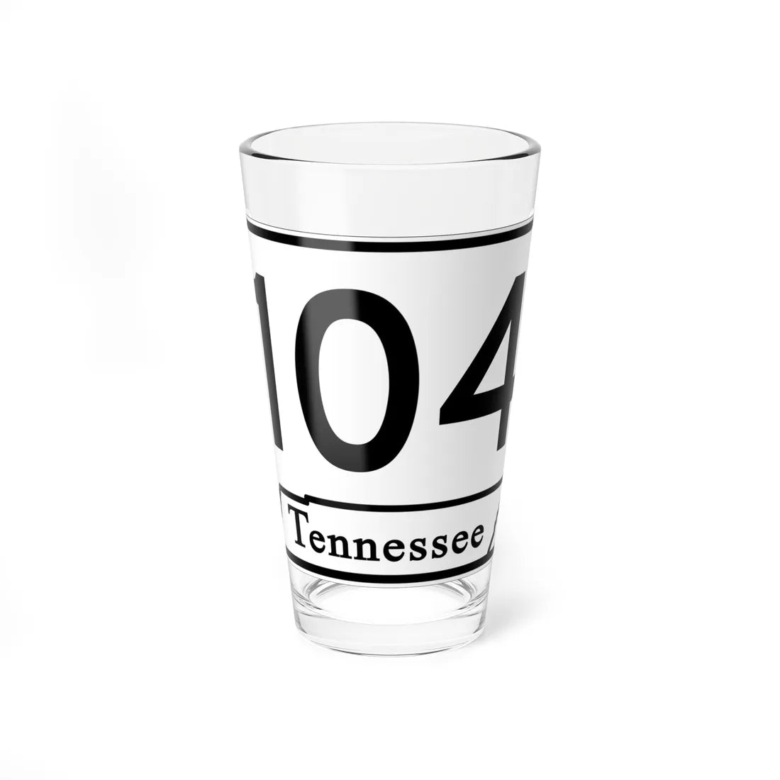 Tennessee 104 (Tennessee) (Road Sign) Pint Glass 16oz 16oz - Go Mug Yourself
