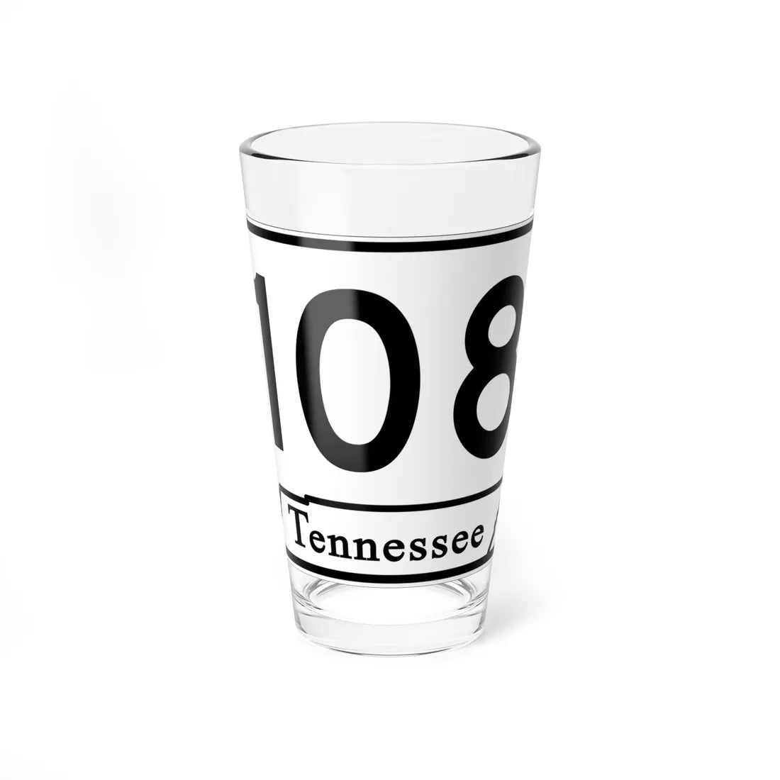 Tennessee 108 (Tennessee) (Road Sign) Pint Glass 16oz 16oz - Go Mug Yourself