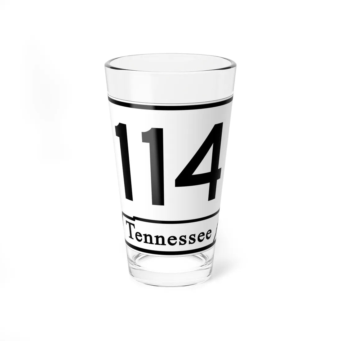 Tennessee 114 (Tennessee) (Road Sign) Pint Glass 16oz 16oz - Go Mug Yourself