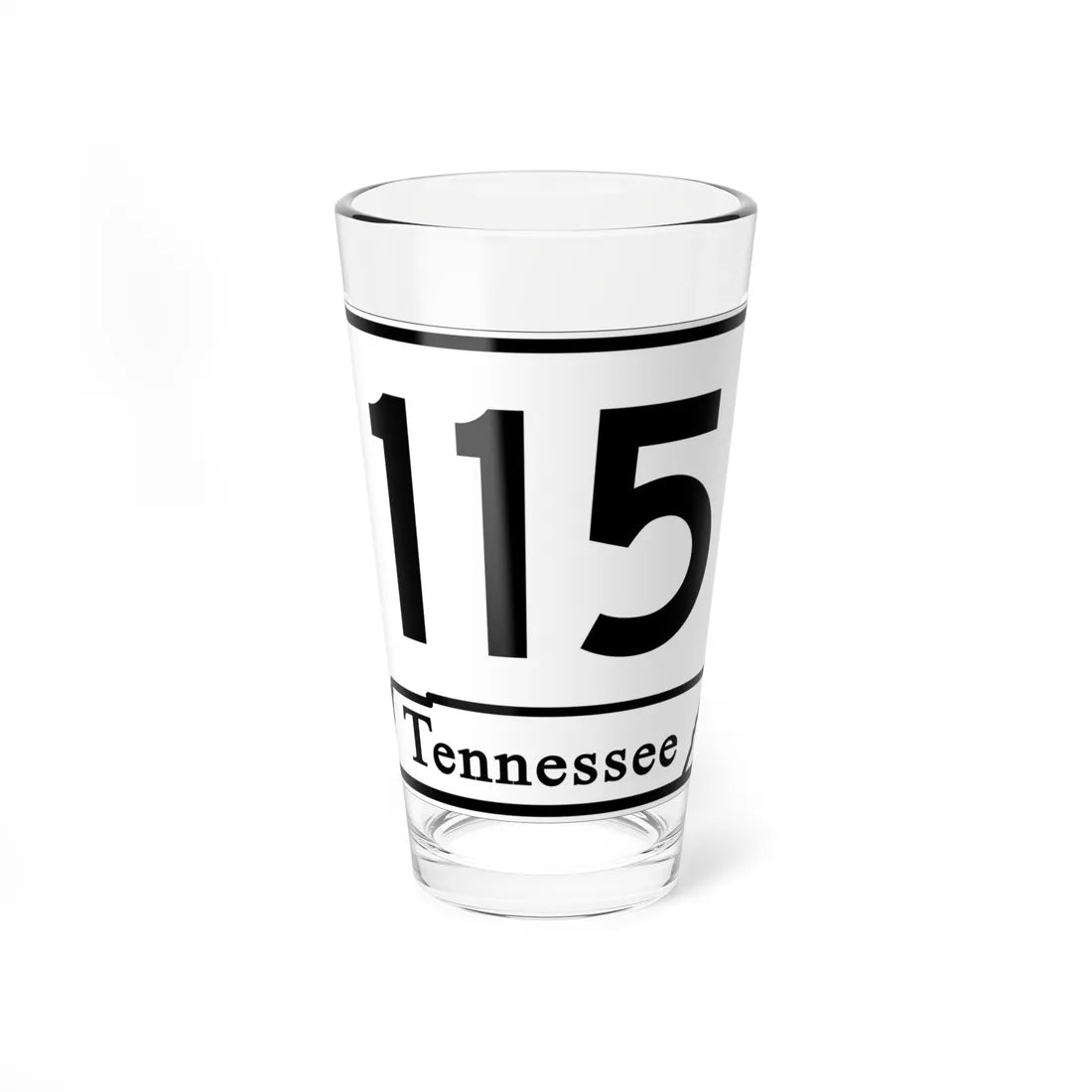 Tennessee 115 (Tennessee) (Road Sign) Pint Glass 16oz 16oz - Go Mug Yourself