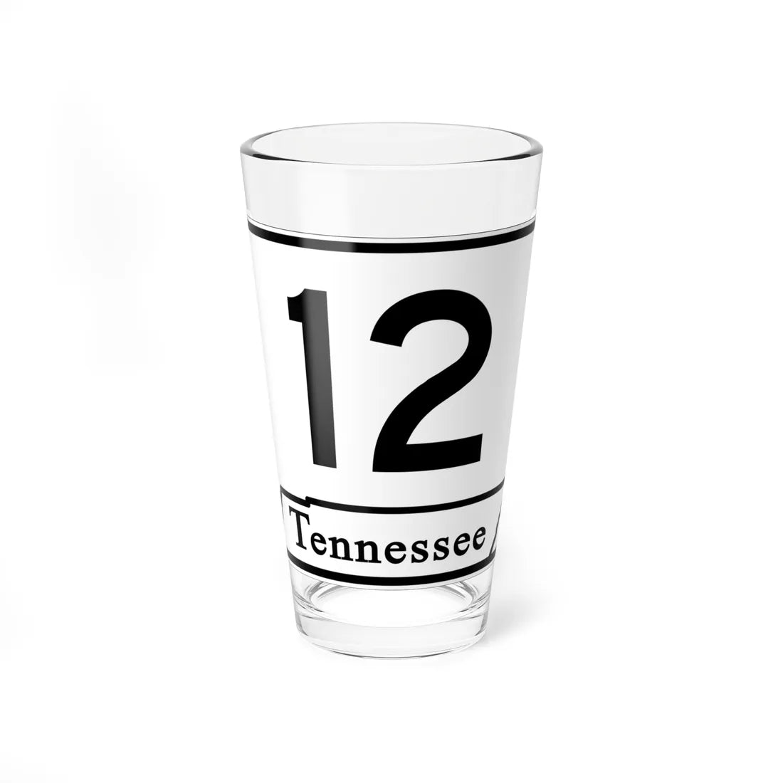 Tennessee 12 (Tennessee) (Road Sign) Pint Glass 16oz 16oz - Go Mug Yourself
