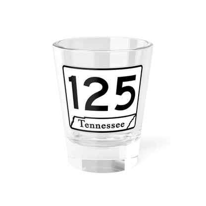 Tennessee 125 (Tennessee) (Road Sign) Shot Glass 1.5oz 1.5oz - Go Mug Yourself
