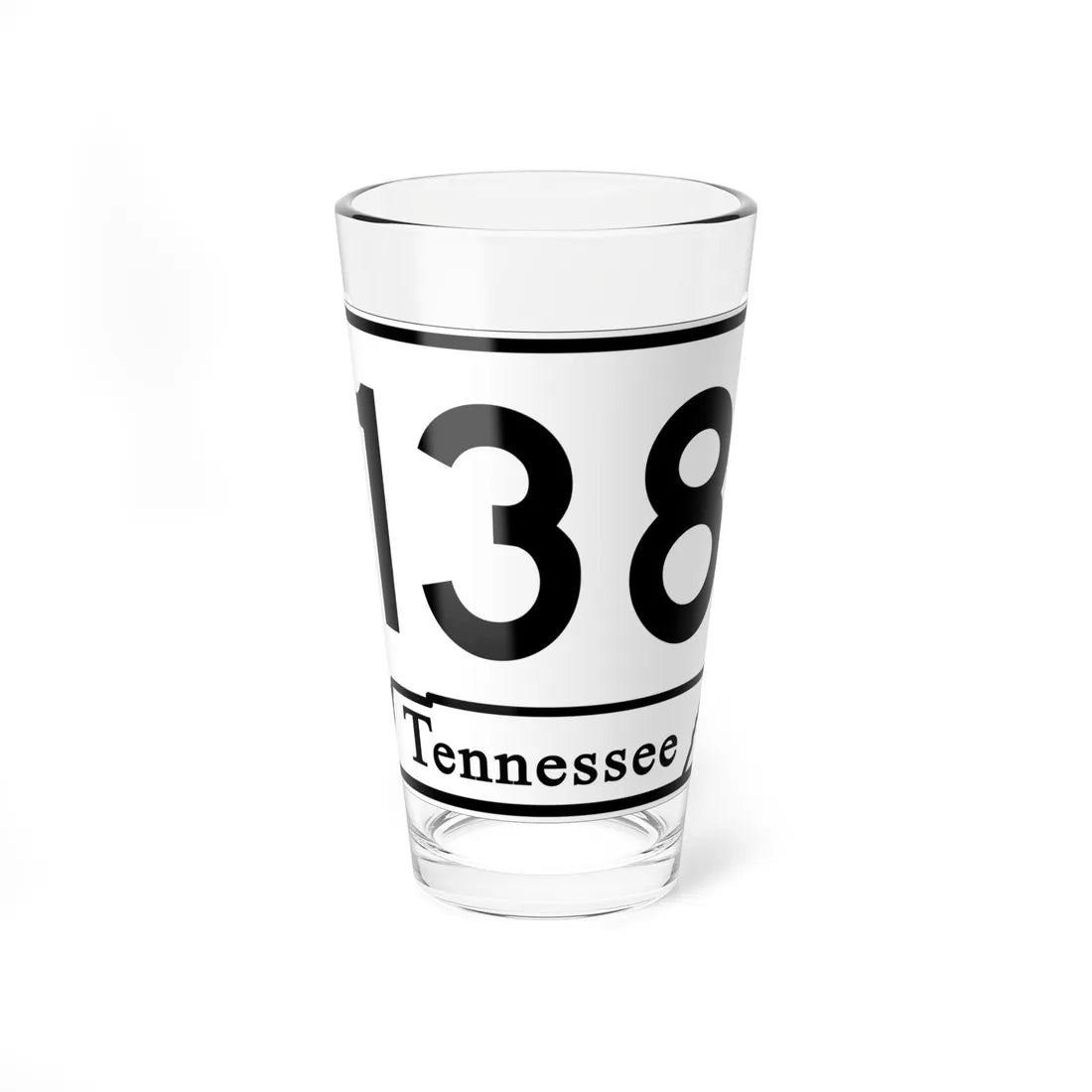Tennessee 138 (Tennessee) (Road Sign) Pint Glass 16oz 16oz - Go Mug Yourself
