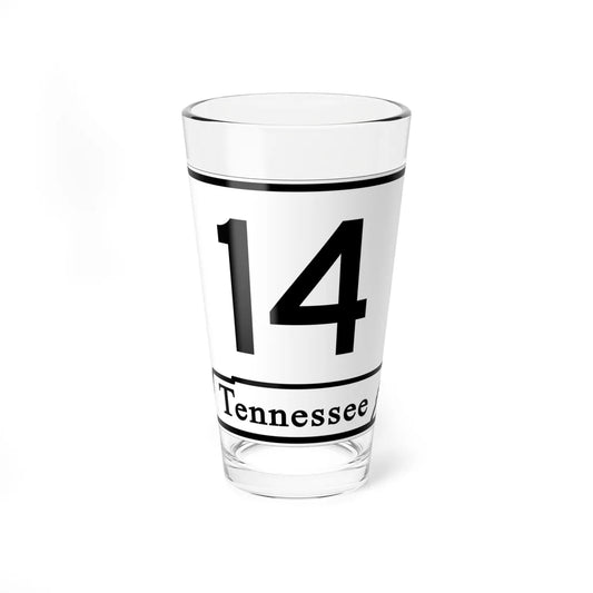 Tennessee 14 (Tennessee) (Road Sign) Pint Glass 16oz 16oz - Go Mug Yourself