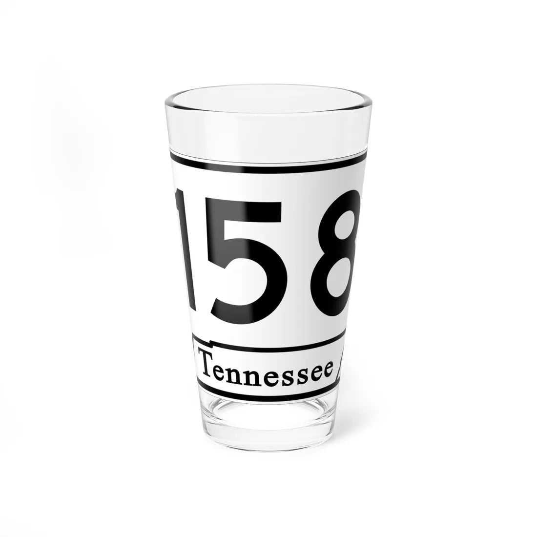 Tennessee 158 (Tennessee) (Road Sign) Pint Glass 16oz 16oz - Go Mug Yourself