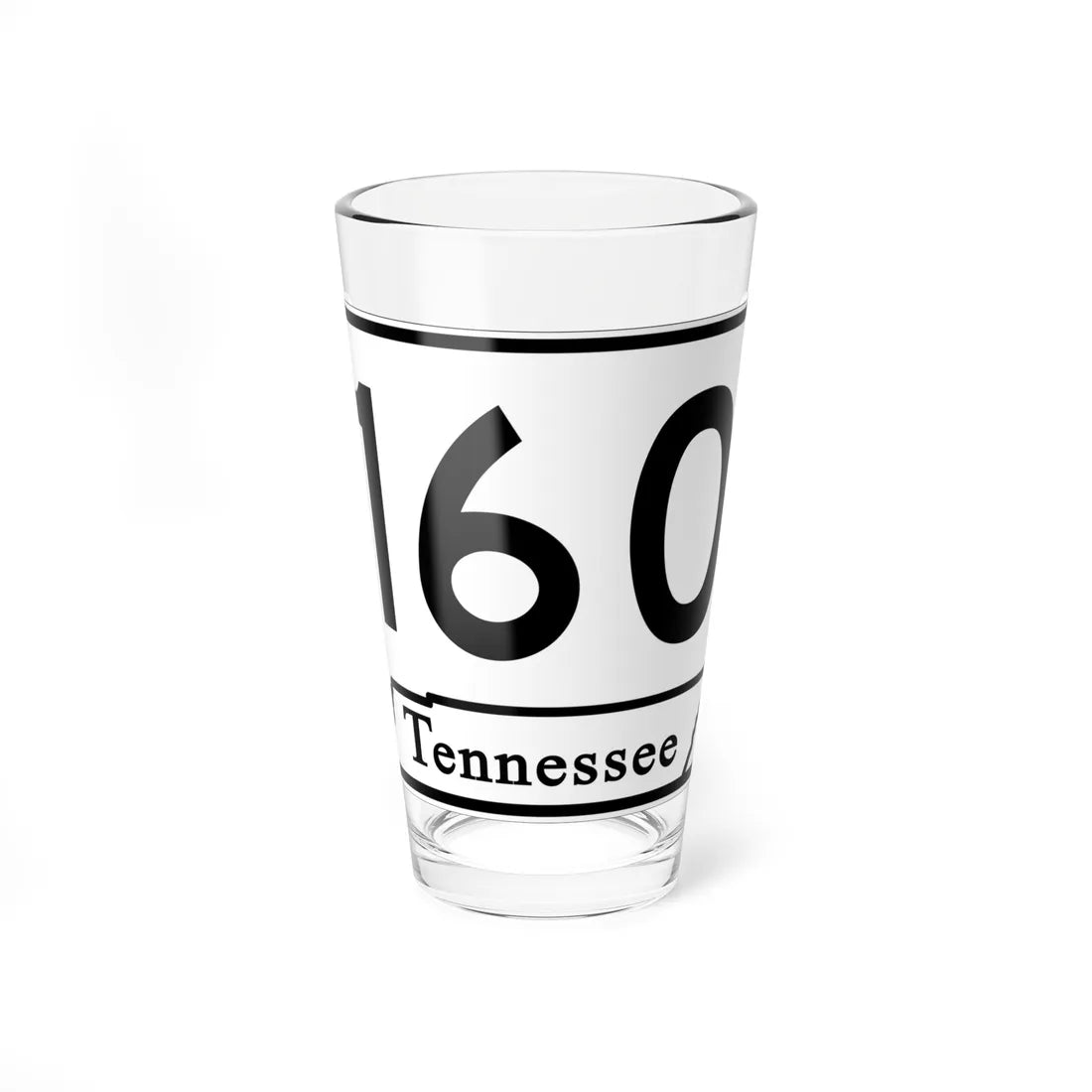 Tennessee 160 (Tennessee) (Road Sign) Pint Glass 16oz 16oz - Go Mug Yourself