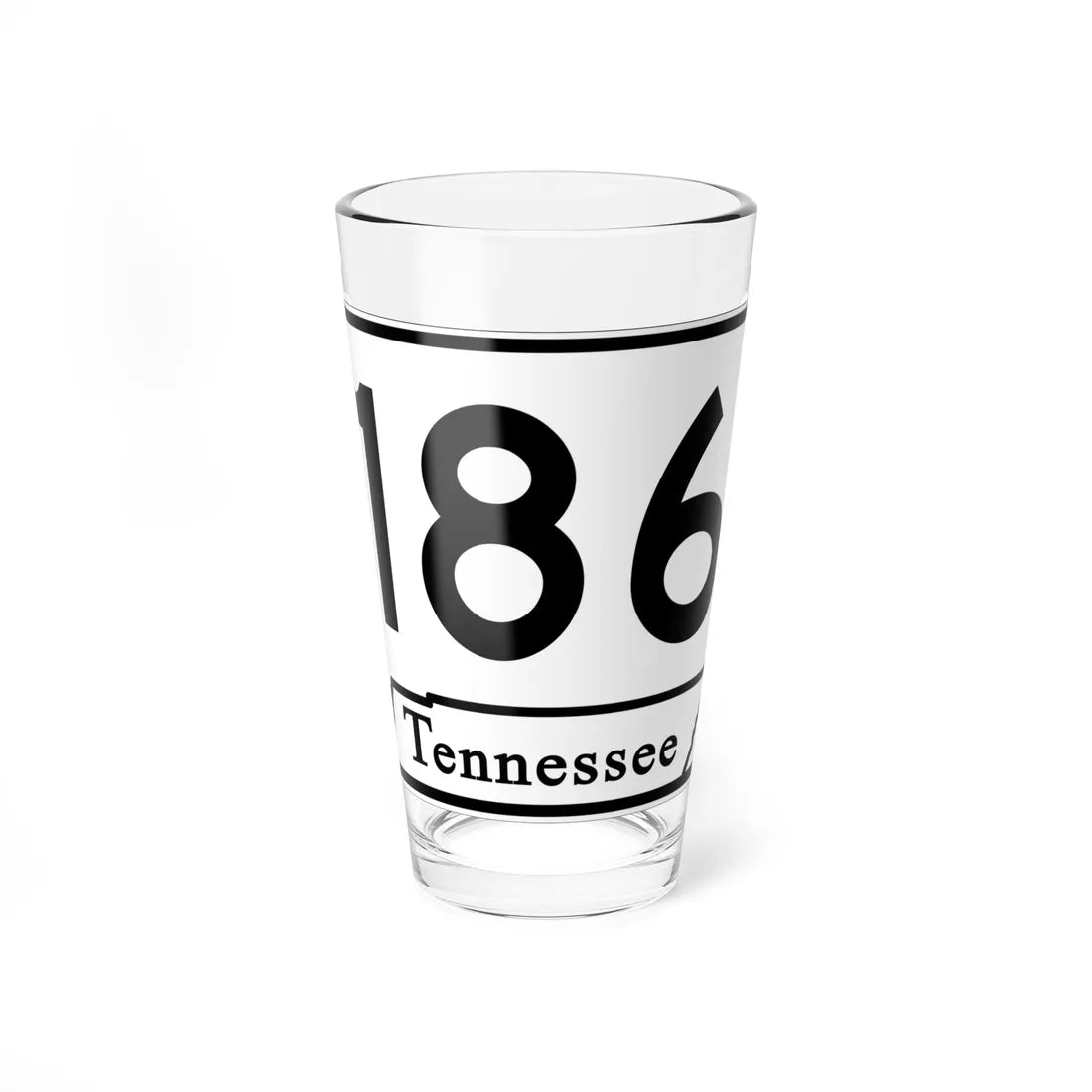 Tennessee 186 (Tennessee) (Road Sign) Pint Glass 16oz - Go Mug Yourself
