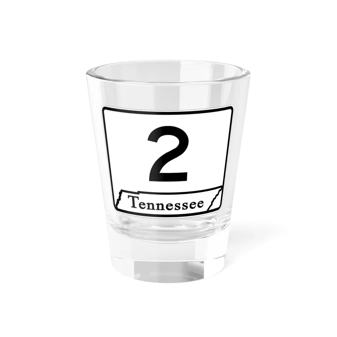 Tennessee 2 (Tennessee) (Road Sign) Shot Glass 1.5oz 1.5oz - Go Mug Yourself
