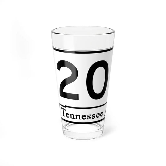 Tennessee 20 (Tennessee) (Road Sign) Pint Glass 16oz 16oz - Go Mug Yourself