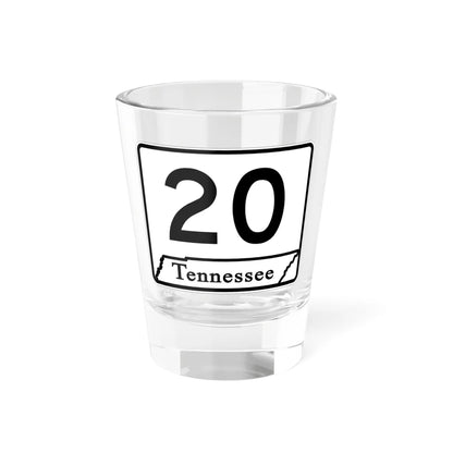 Tennessee 20 (Tennessee) (Road Sign) Shot Glass 1.5oz 1.5oz - Go Mug Yourself