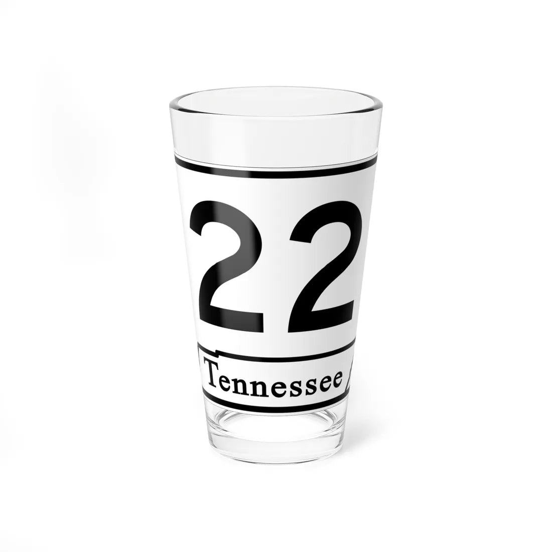 Tennessee 22 (Tennessee) (Road Sign) Pint Glass 16oz 16oz - Go Mug Yourself