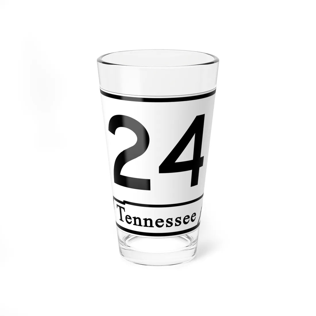 Tennessee 24 (Tennessee) (Road Sign) Pint Glass 16oz 16oz - Go Mug Yourself