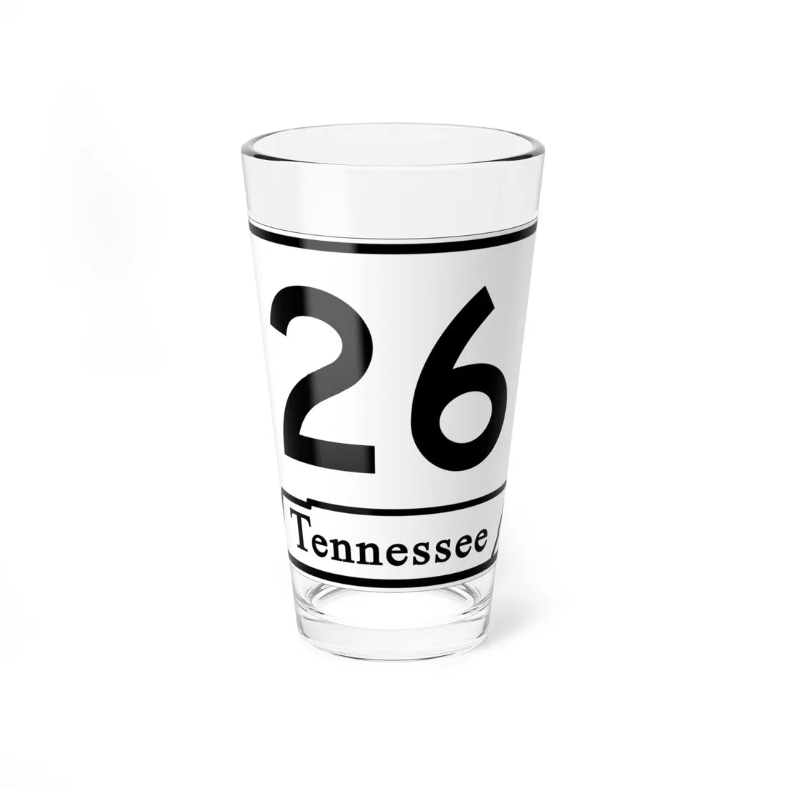 Tennessee 26 (Tennessee) (Road Sign) Pint Glass 16oz 16oz - Go Mug Yourself