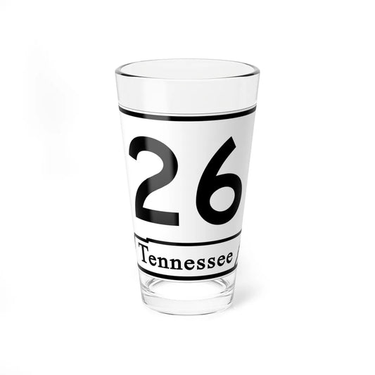 Tennessee 26 (Tennessee) (Road Sign) Pint Glass 16oz 16oz - Go Mug Yourself