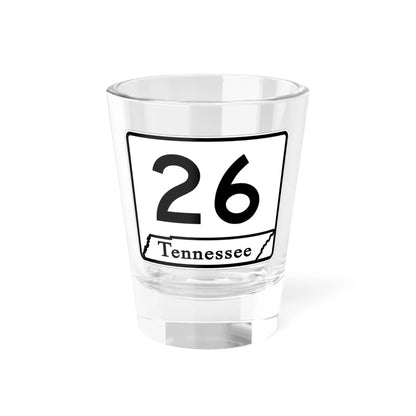 Tennessee 26 (Tennessee) (Road Sign) Shot Glass 1.5oz 1.5oz - Go Mug Yourself