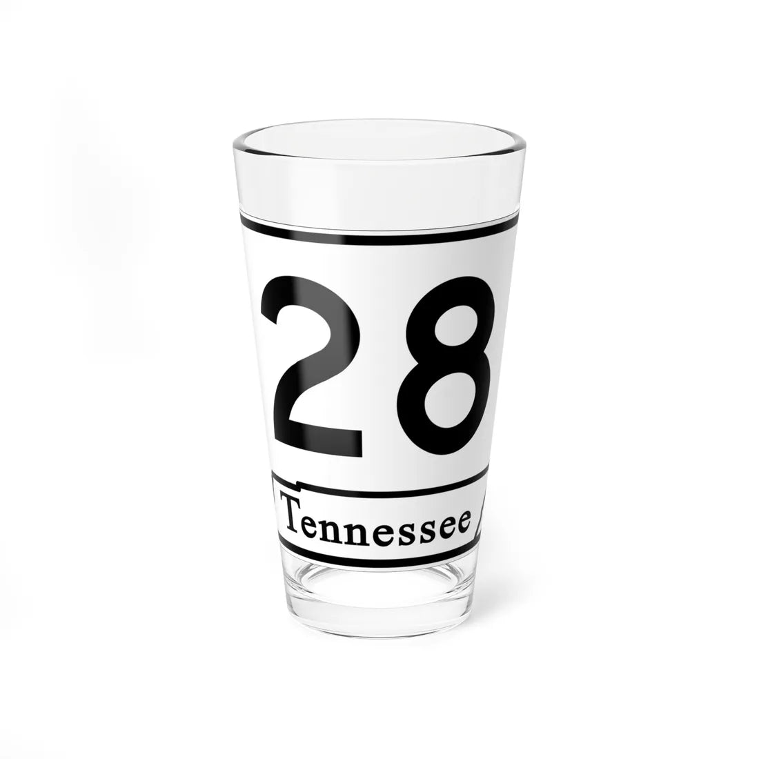 Tennessee 28 (Tennessee) (Road Sign) Pint Glass 16oz - Go Mug Yourself