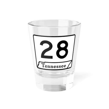 Tennessee 28 (Tennessee) (Road Sign) Shot Glass 1.5oz 1.5oz - Go Mug Yourself