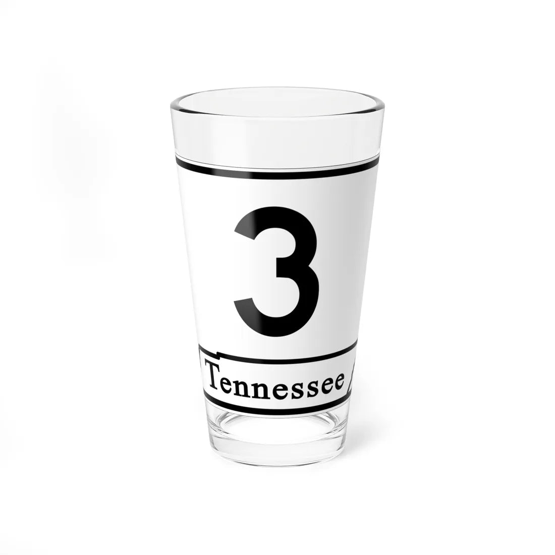 Tennessee 3 (Tennessee) (Road Sign) Pint Glass 16oz - Go Mug Yourself