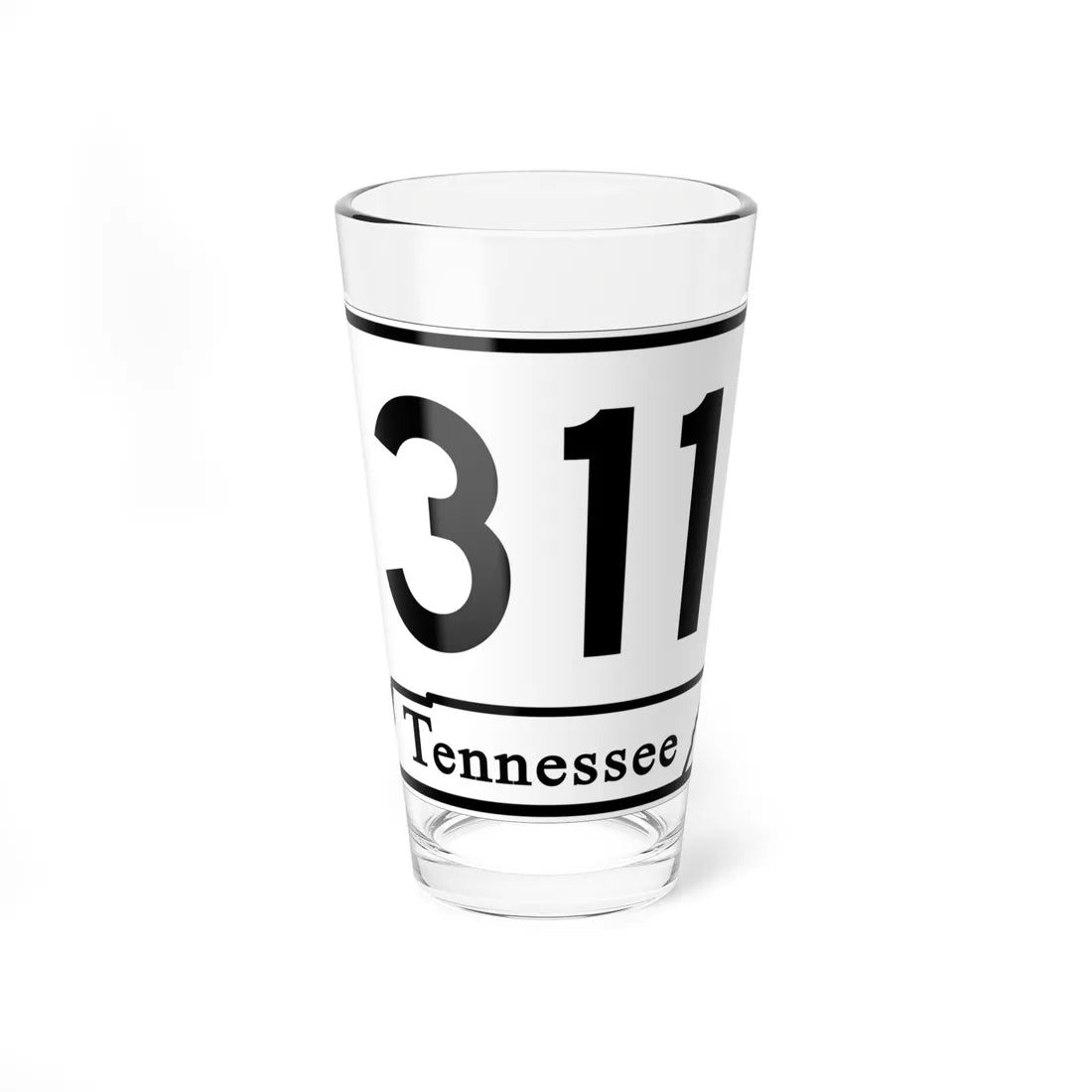 Tennessee 311 (Tennessee) (Road Sign) Pint Glass 16oz 16oz - Go Mug Yourself