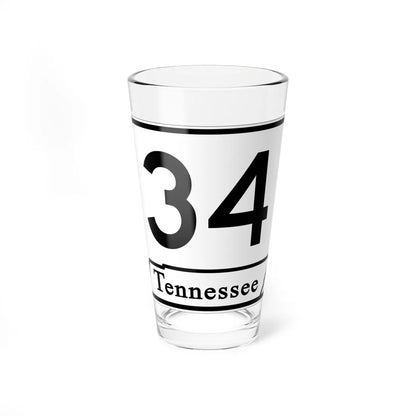 Tennessee 34 (Tennessee) (Road Sign) Pint Glass 16oz 16oz - Go Mug Yourself