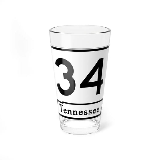 Tennessee 34 (Tennessee) (Road Sign) Pint Glass 16oz 16oz - Go Mug Yourself