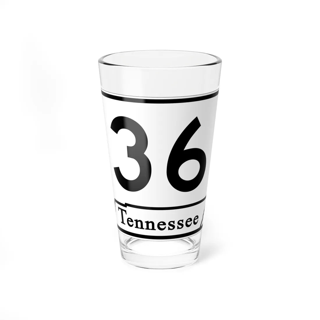 Tennessee 36 (Tennessee) (Road Sign) Pint Glass 16oz 16oz - Go Mug Yourself