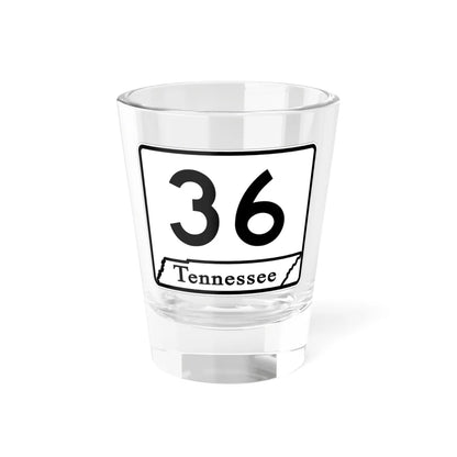 Tennessee 36 (Tennessee) (Road Sign) Shot Glass 1.5oz 1.5oz - Go Mug Yourself