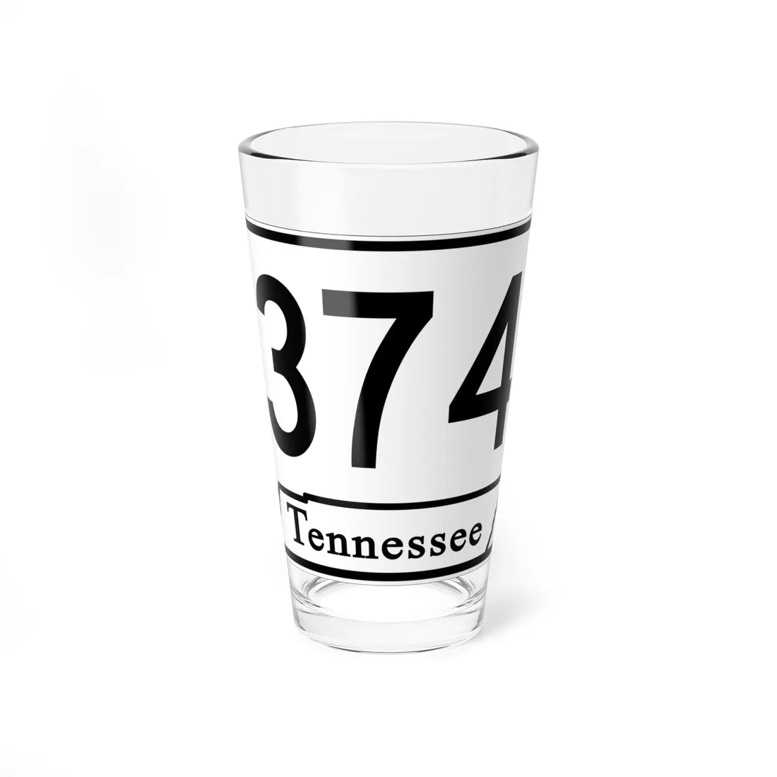 Tennessee 374 (Tennessee) (Road Sign) Pint Glass 16oz 16oz - Go Mug Yourself