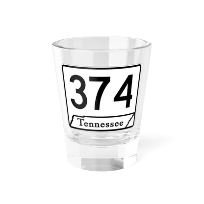Tennessee 374 (Tennessee) (Road Sign) Shot Glass 1.5oz 1.5oz - Go Mug Yourself