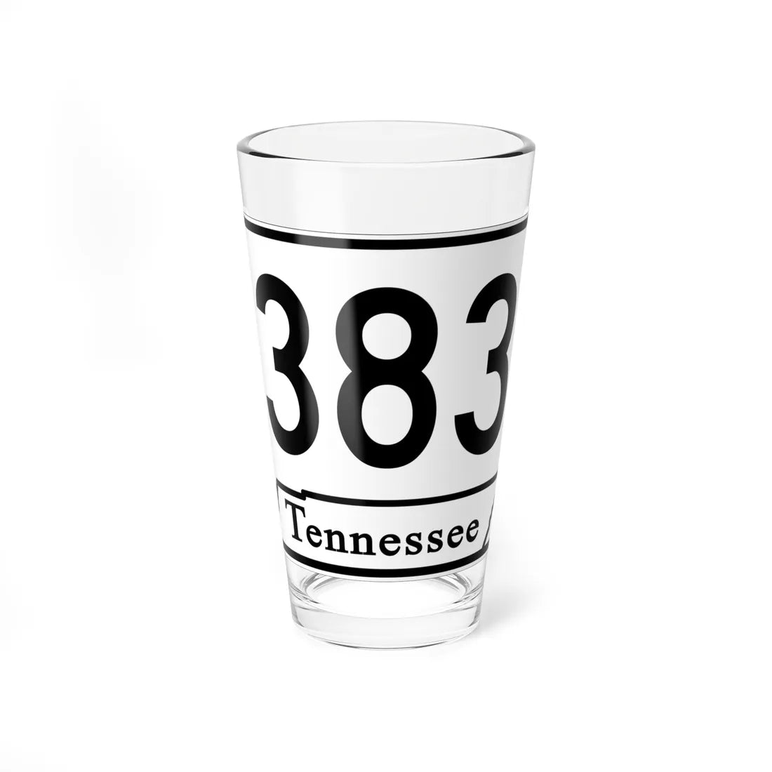 Tennessee 383 (Tennessee) (Road Sign) Pint Glass 16oz 16oz - Go Mug Yourself